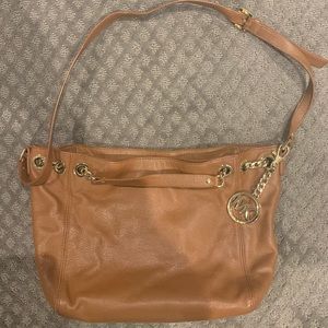 Michael Kors Soft Pebbled Brown Leather Bag